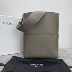 셀린느 Celine 189593 Sangle Bucket Bag in Soft Grained Calfskin