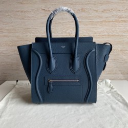 셀린느 Celine 189793 Micro Luggage Handbag in Drummed Calfskin 27cm