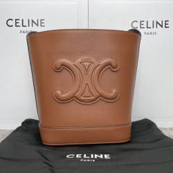셀린느 Celine 198243 Small Bucket Bag Cuir Triomphe in Smooth Calfskin