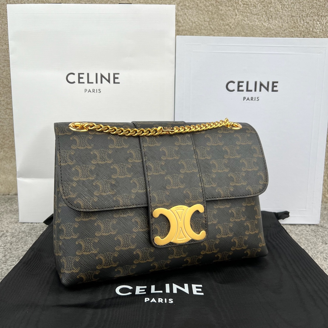 셀린느 Celine 115853 Medium Victoire Bag in Supple Calfskin 23cm