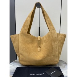 생로랑 Saint laurent/YSL 763435 Bea Tote In Suede Golden Leaf 50cm