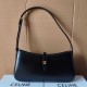 셀린느 Celine 123053 Tina Shoulder Bag in Shiny Calfskin Black 25cm