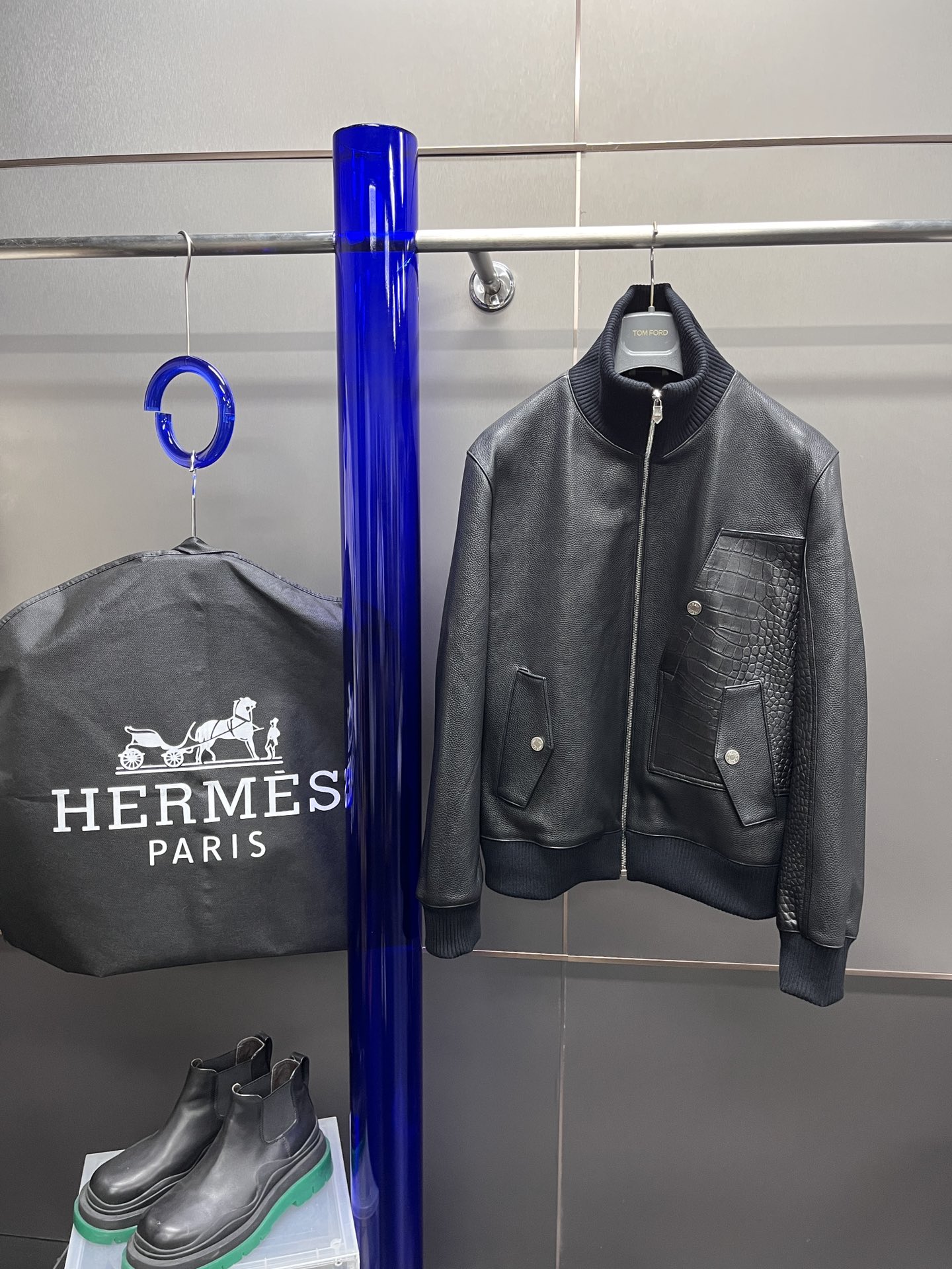 에르메스 Hermes 레더 패딩