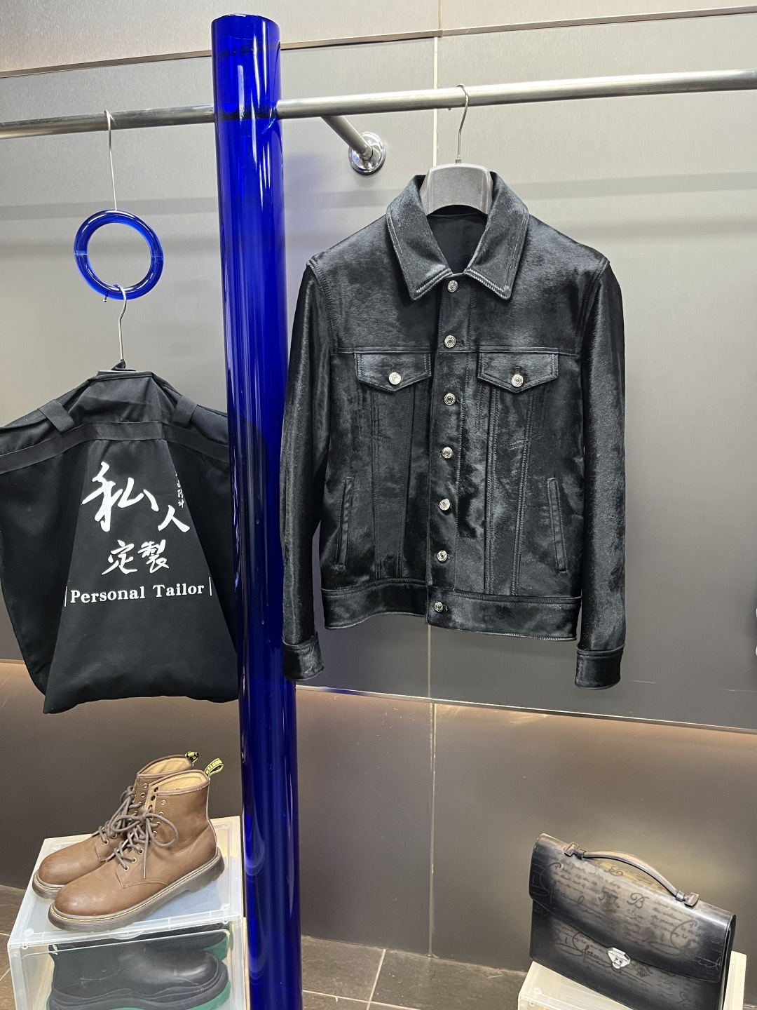 벨루티 BERLUTI 레더 재킷.