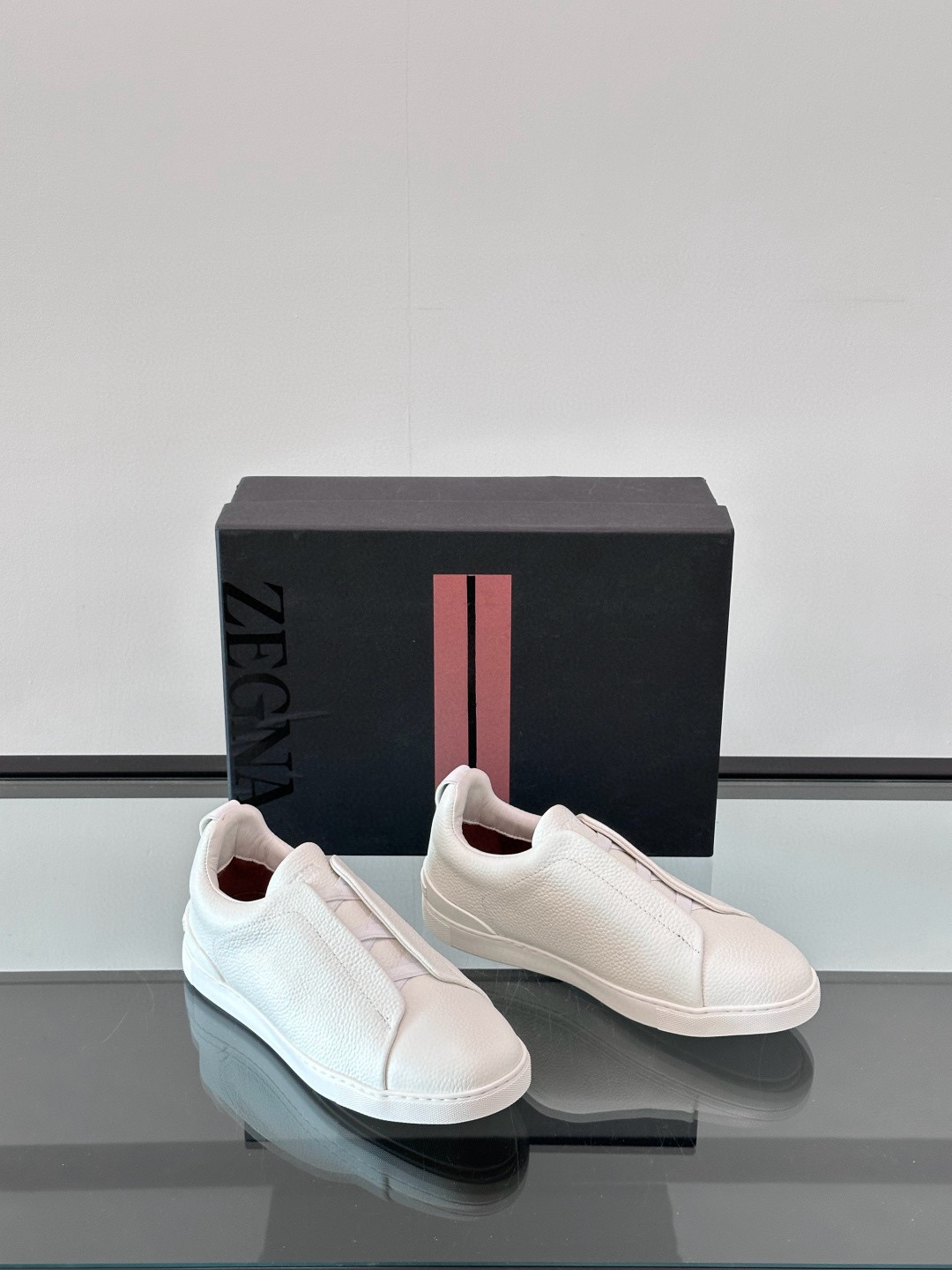 제냐 Zegna Triple Stitch 스니커즈