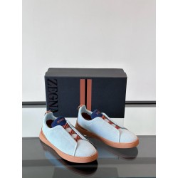 제냐 Zegna Triple Stitch 스니커즈