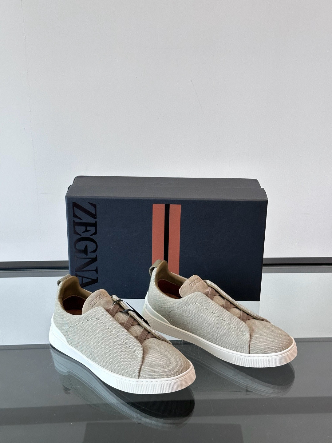 제냐 Zegna Triple Stitch 스니커즈