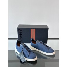 제냐 Zegna Triple Stitch 스니커즈