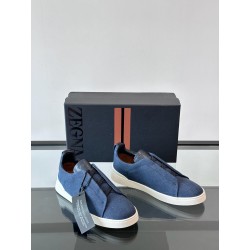 제냐 Zegna Triple Stitch 스니커즈