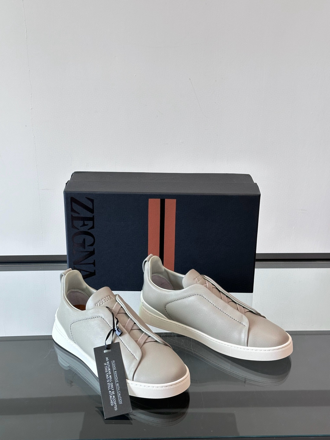 제냐 Zegna Triple Stitch 스니커즈