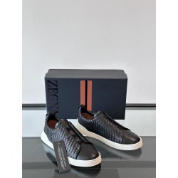 제냐 Zegna Triple Stitch 스니커즈