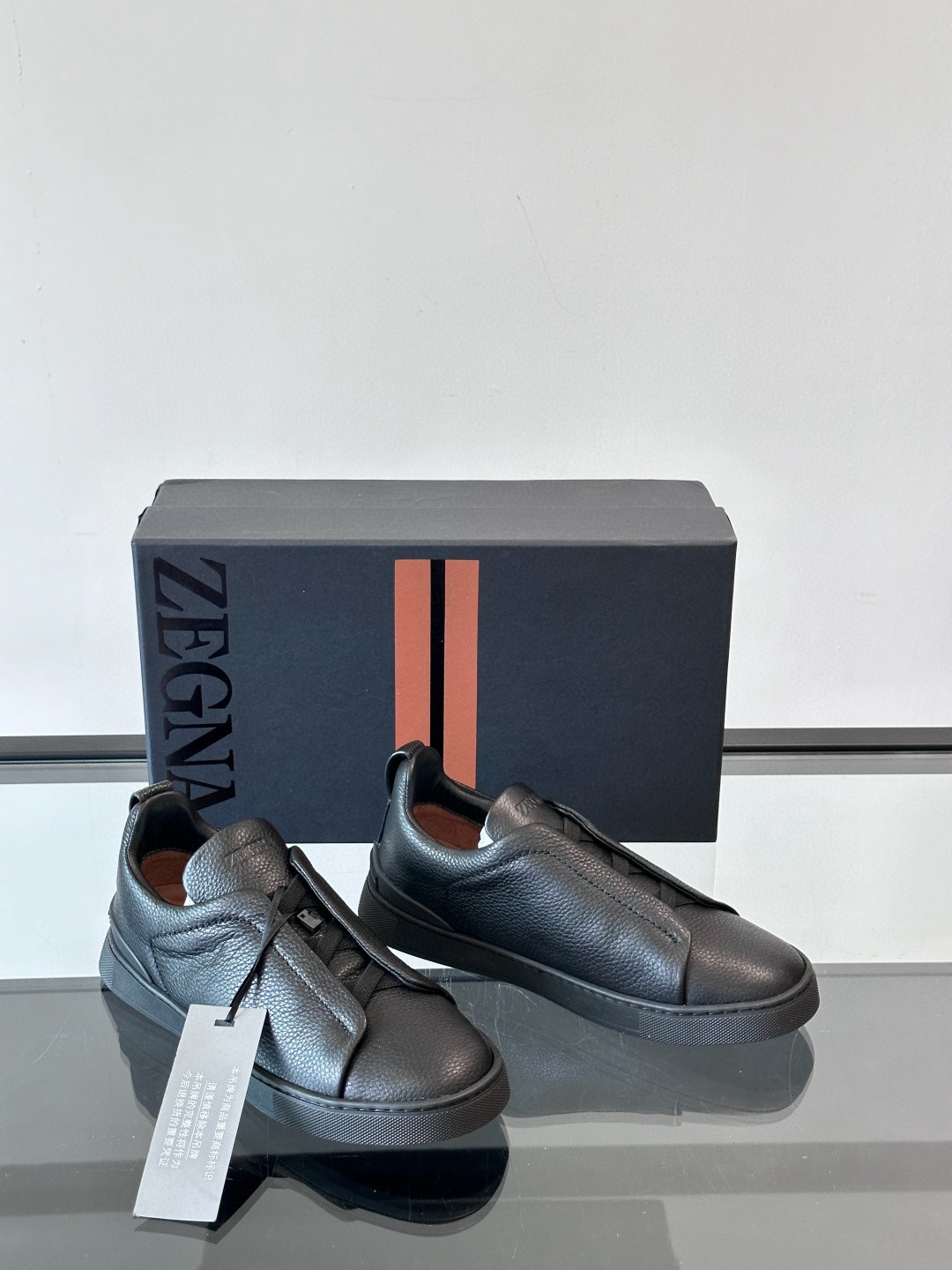 제냐 Zegna Triple Stitch 스니커즈