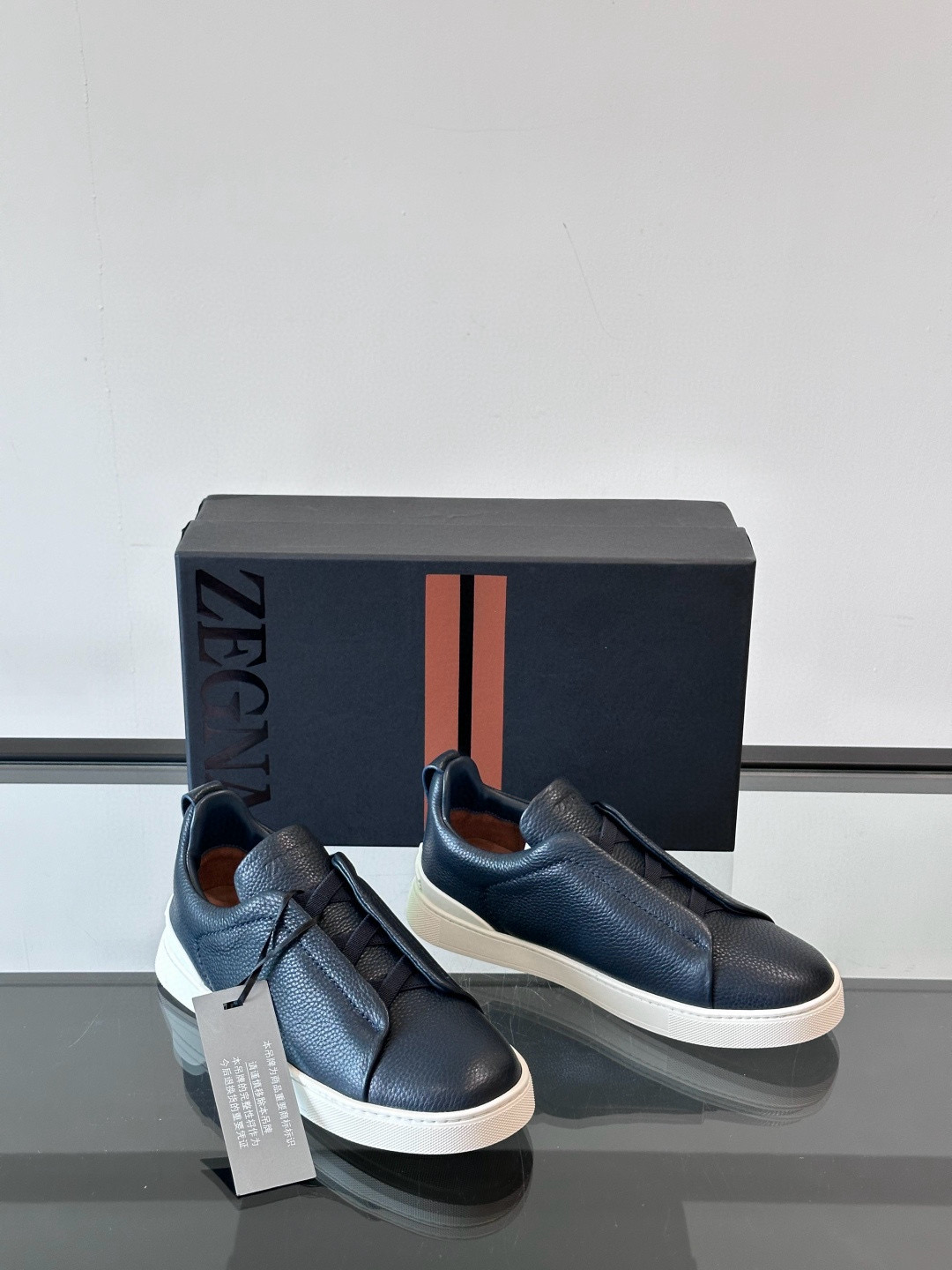 제냐 Zegna Triple Stitch 스니커즈