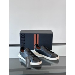 제냐 Zegna Triple Stitch 스니커즈