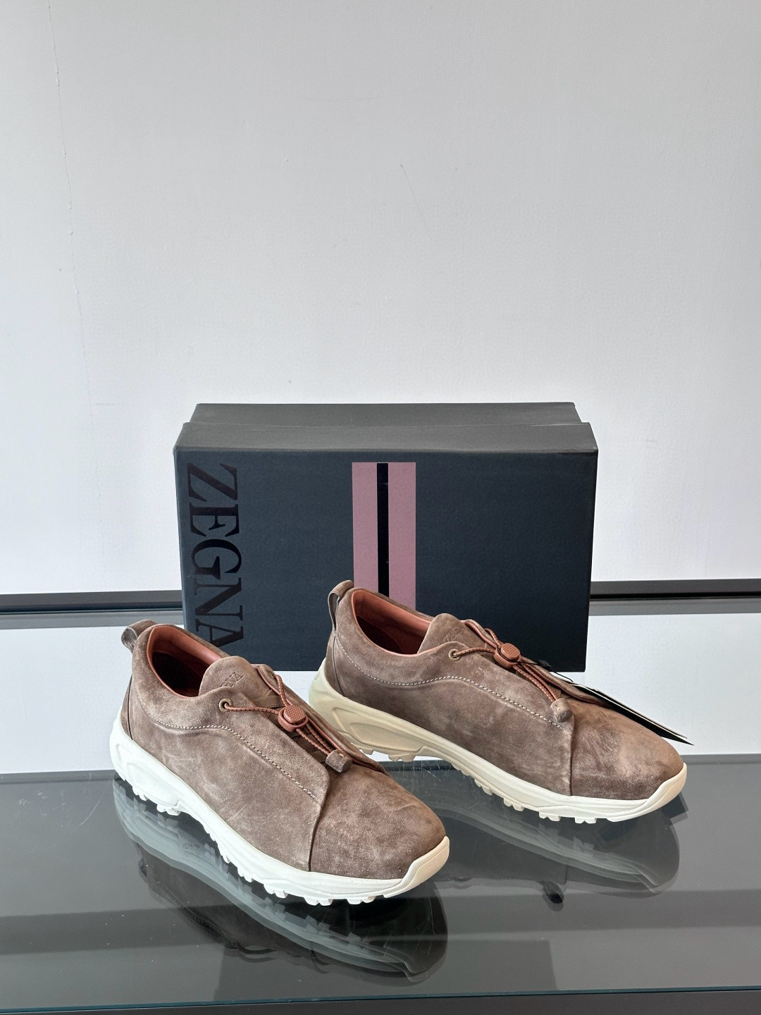 제냐 Zegna Triple Stitch 스니커즈