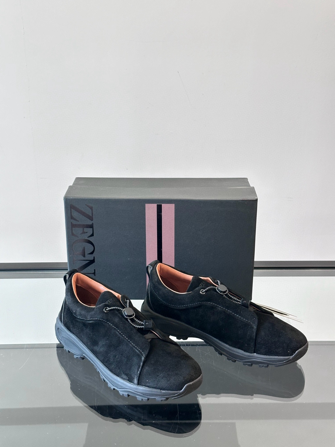 제냐 Zegna Triple Stitch 스니커즈