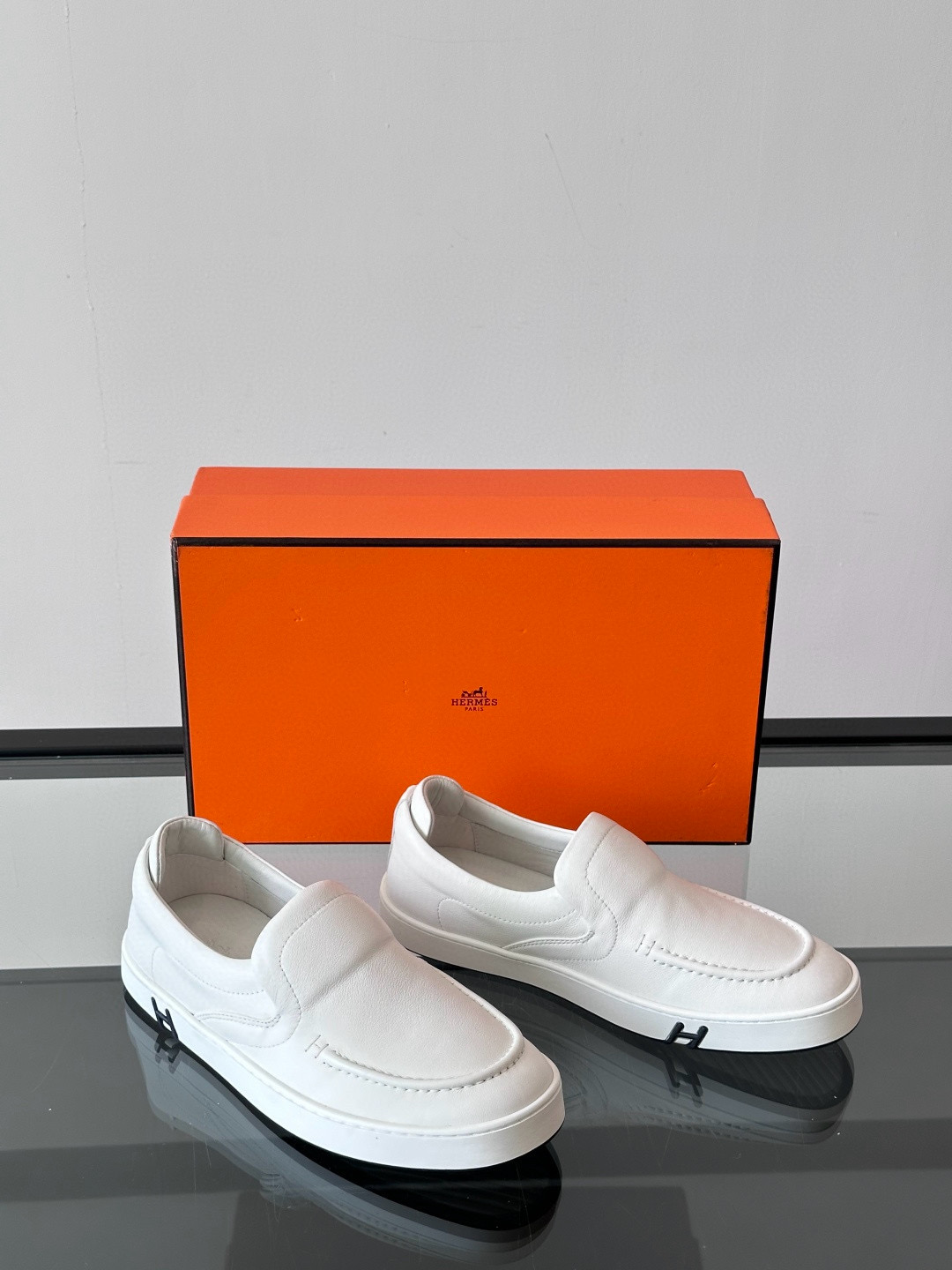 에르메스 Hermes 로퍼 슈즈 White