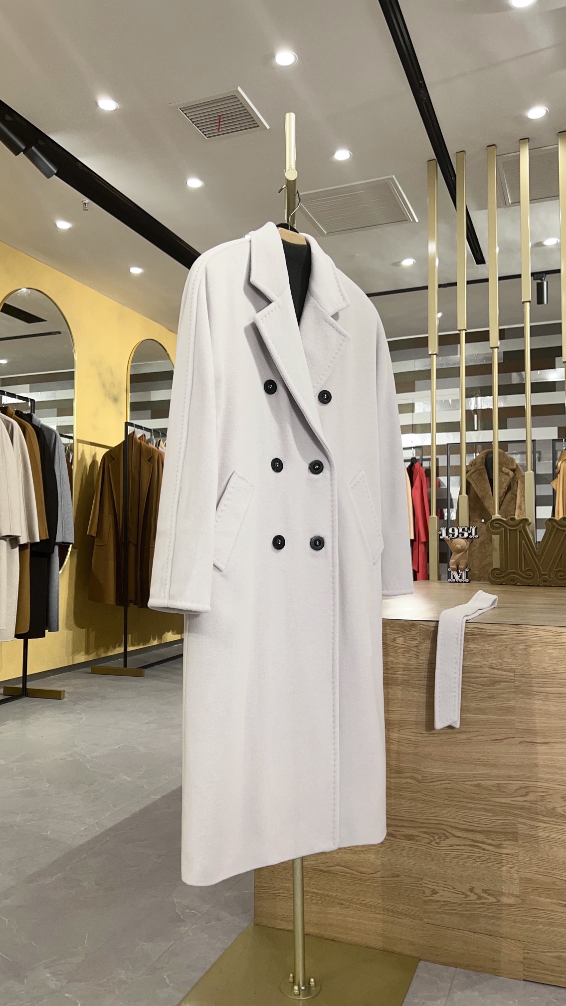 막스마라 Max Mara 코트 얼음 흰색