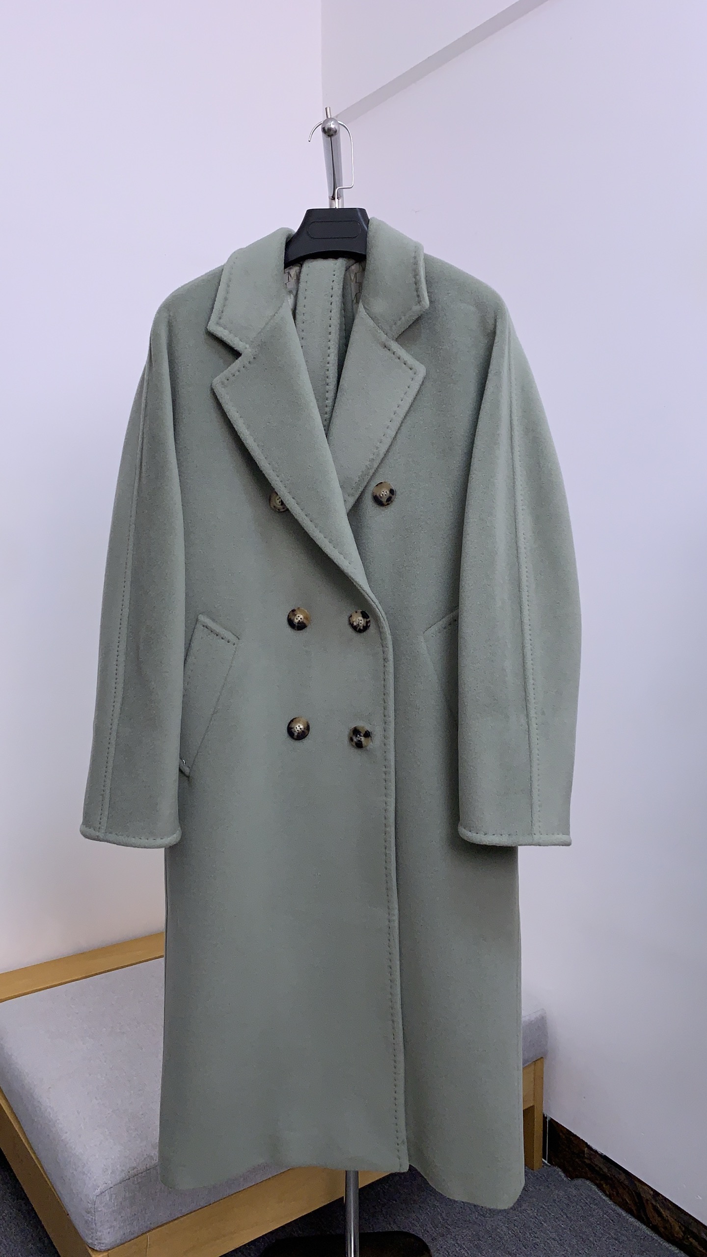 막스마라 Max Mara 코트 세이지 녹색