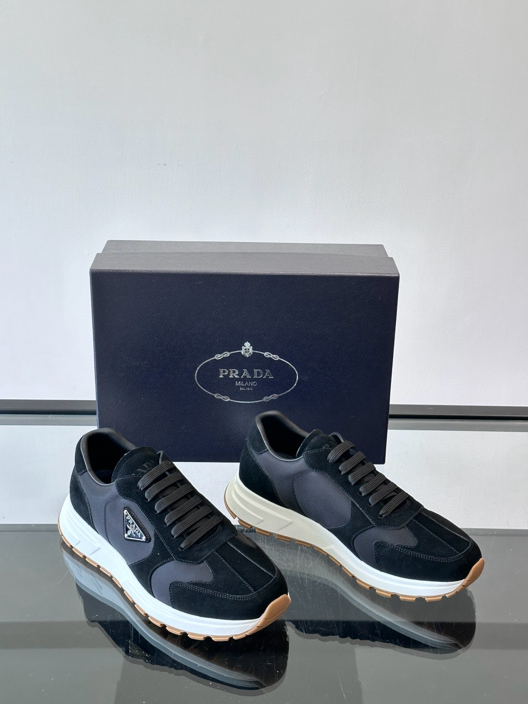 프라다 Prada Prax 스니커즈 Black