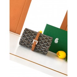 고야드 Goyard 8212 Montre De Voyage Double Two Travel Watch Box Case 16CM