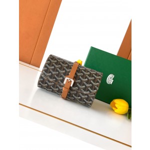고야드 Goyard 8212 Montre De Voyage Double Two Travel Watch Box Case 16CM