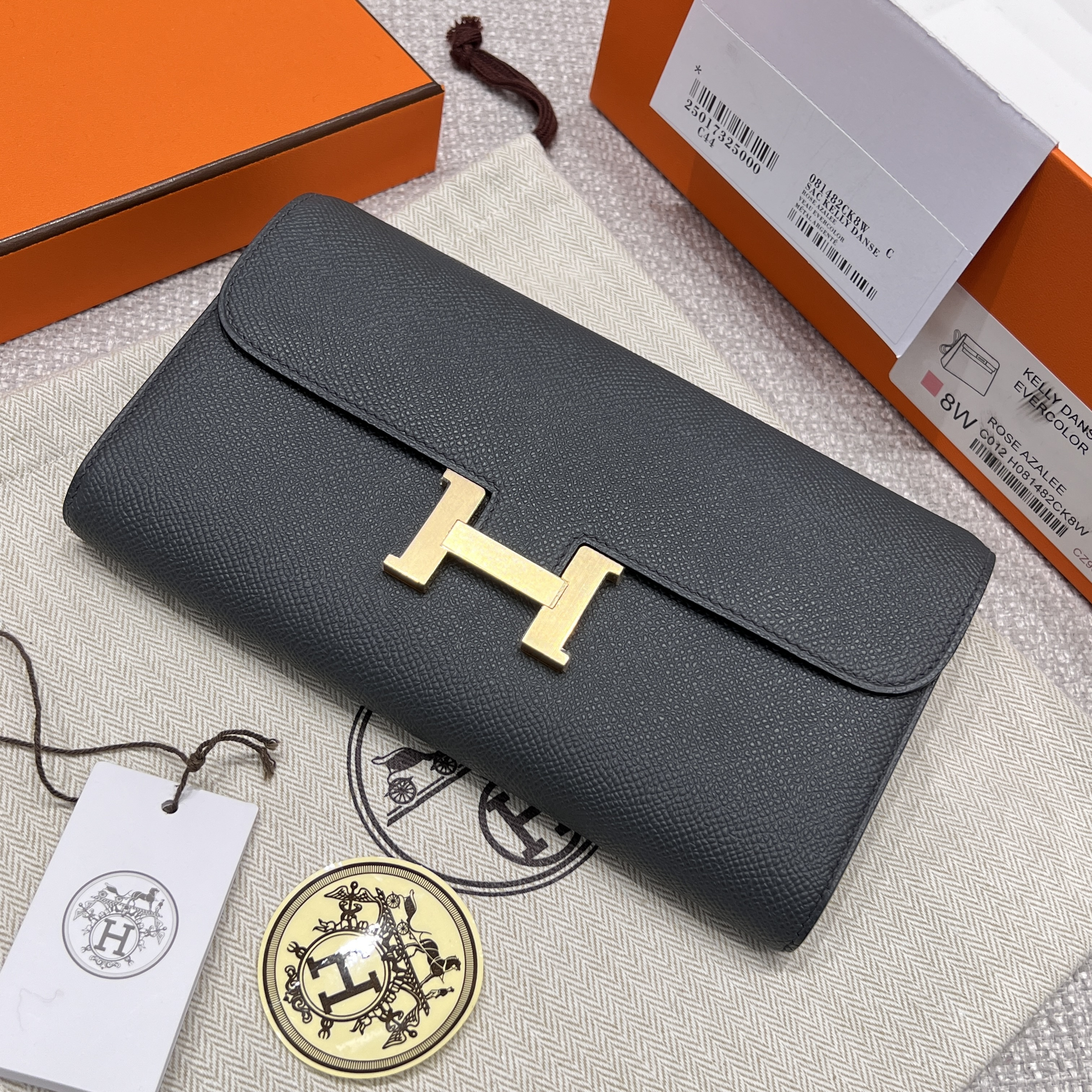 에르메스 Hermes Constance Togo Epsom H0 Gris Misty/gold