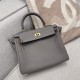 에르메스 Hermes Kelly 25cm Germany Leather OL Gris Meyer/gold