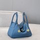 에르메스 Hermes Lindy 26cm Germany Leather 75 Blue Jean/gold
