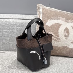 에르메스 Hermes Picotin Lock 18cm 46 Ebene/silver