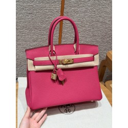 에르메스 Hermes Birkin 30cm Togo 5J Fuchia/gold