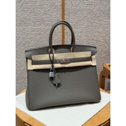 에르메스 Hermes Birkin 35cm Togo 8F Etain/silver