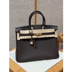 에르메스 Hermes Birkin 35cm Togo 47 Chocolate/gold