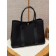 에르메스 Hermes Garden party 36cm Canbas and Negonda 89 Noir