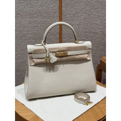에르메스 Hermes Kelly 40cm Togo 10 Craie/gold