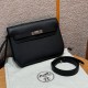 에르메스 Hermes kelly depeches 25cm Evercolor 89 Noir/silver