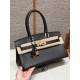 에르메스 Hermes Shoulder Birkin 29cm Evercolor 46 Ebene/gold