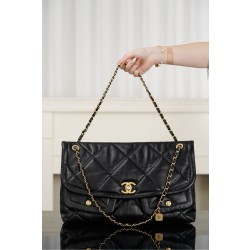 샤넬 Chanel 25k Hobo Black 38cm