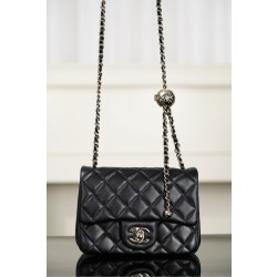 샤넬 Chanel Mini Flap Bag AS1786 Black 18cm