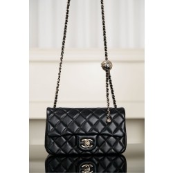 샤넬 Chanel 25k Mini Flap Bag AS1787 Black 20cm