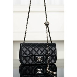 샤넬 Chanel 25k Mini Flap Bag AS1787 Black 20cm