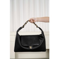 샤넬 Chanel 25k Hobo Bag Black 43cm
