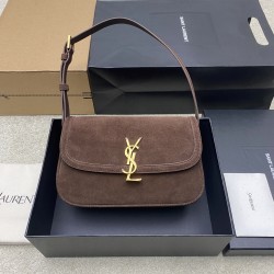 생로랑 Saint laurent/YSL 832330 Solferino Medium in Suede Caramel Cognac 24.5CM