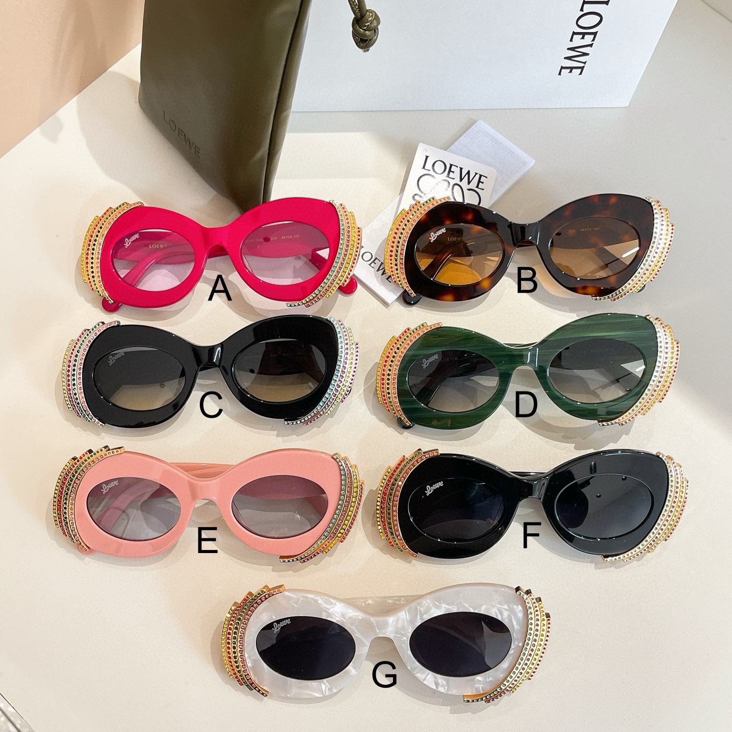 로에베 Loewe RAVE OVAL 48口24-145