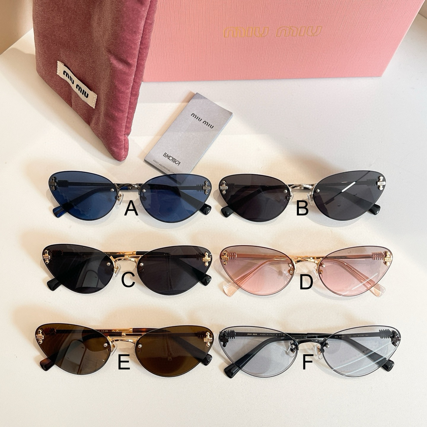 미우 미우 MIU MIU MU 165AV 61口19-142