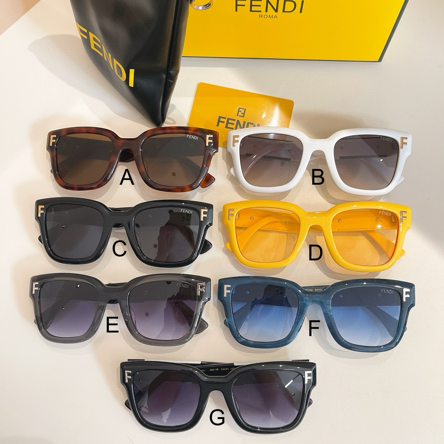 펜디 FENDI Fashionable FF letter 52口23-145