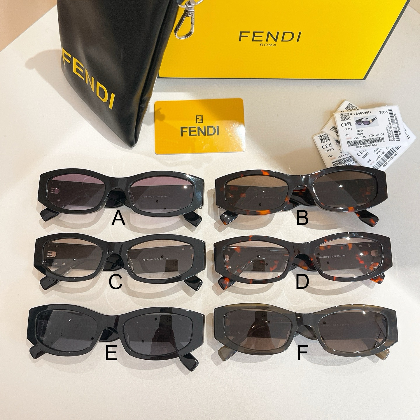 펜디 FENDI FE40199U 54口21-145