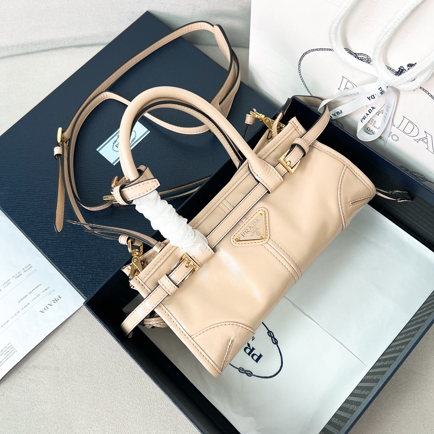 프라다 Prada 1BA486 LuxSoft-Bonnie MINI bag 23.5CM