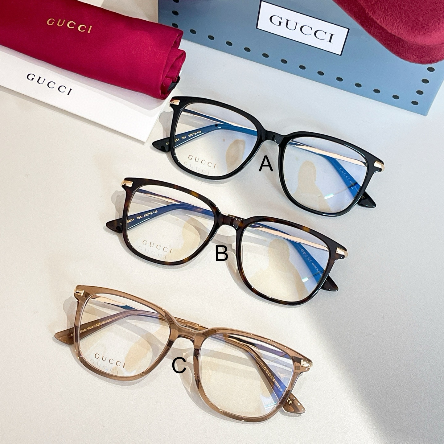 구찌 Gucci GG1986OA 52口19-145