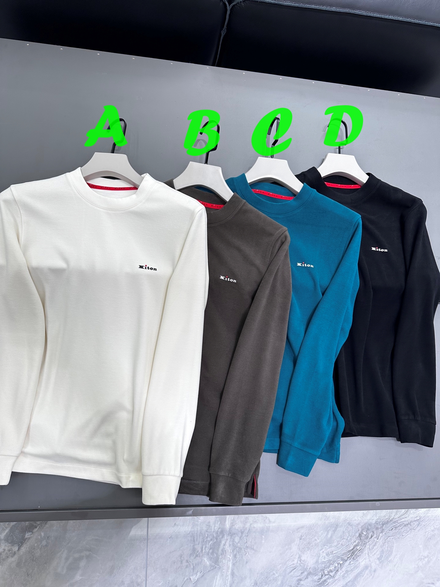 키톤 Kiton 긴팔 티셔츠